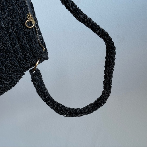 Vintage black textured handbag, Made in Japan. - Picture 7 of 7